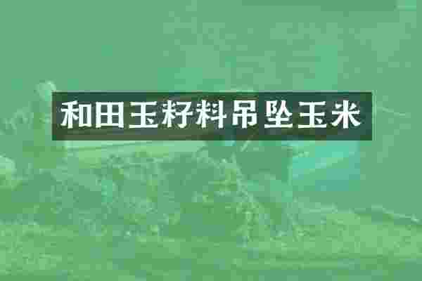 和田玉籽料吊坠玉米