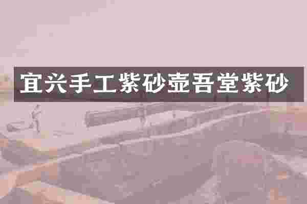 宜兴手工紫砂壶吾堂紫砂