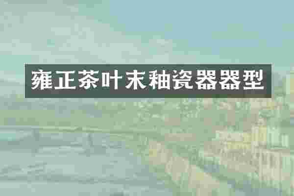 雍正茶叶末釉瓷器器型