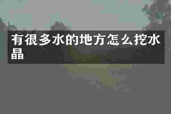 有很多水的地方怎么挖水晶