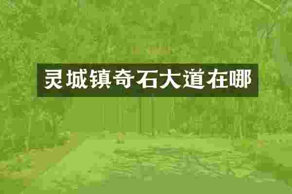 灵城镇奇石大道在哪