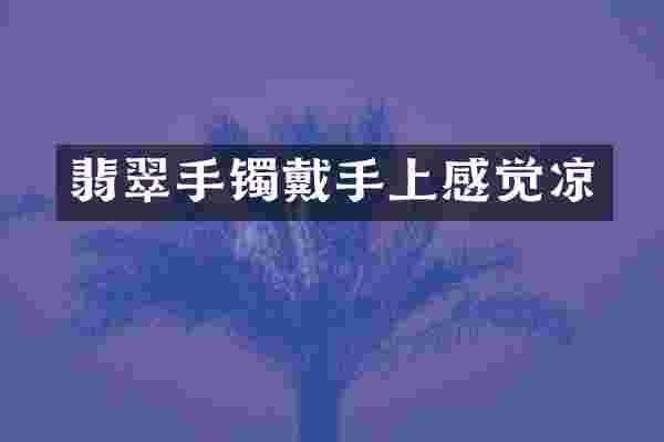翡翠手镯戴手上感觉凉