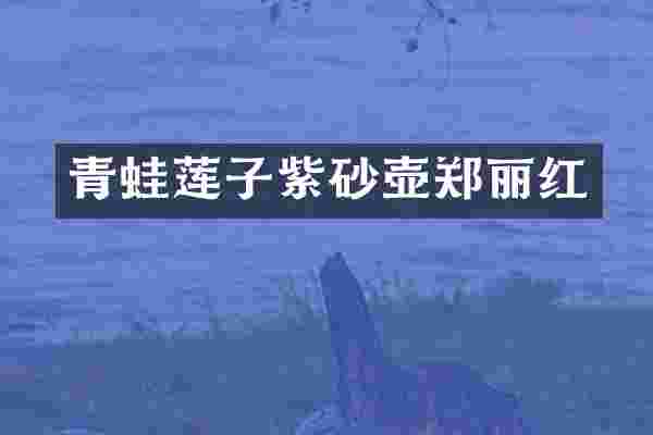 青蛙莲子紫砂壶郑丽红