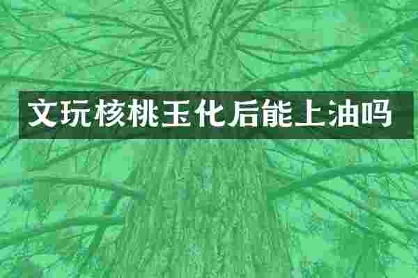 文玩核桃玉化后能上油吗