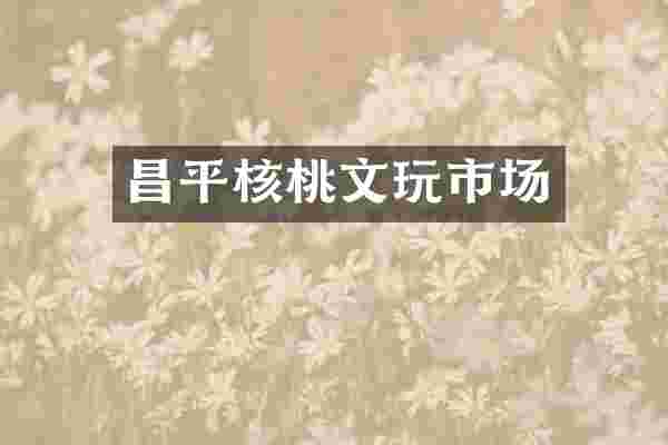 昌平核桃文玩市场