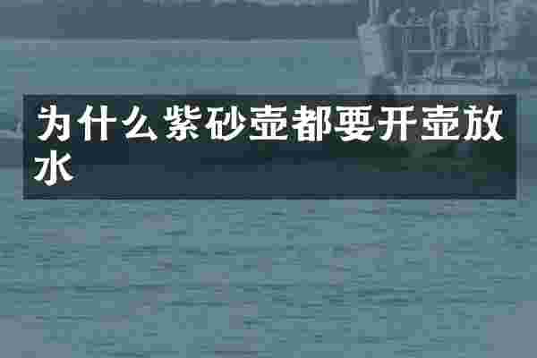 为什么紫砂壶都要开壶放水