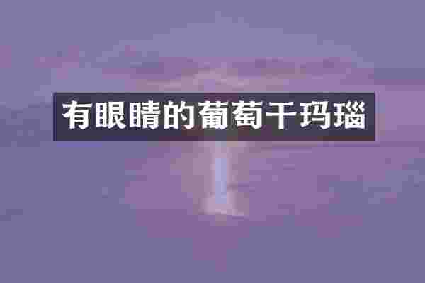 有眼睛的葡萄干玛瑙