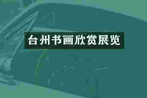 台州书画欣赏展览