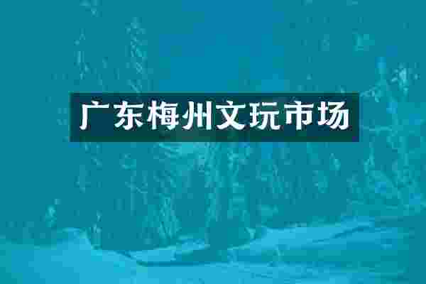 广东梅州文玩市场