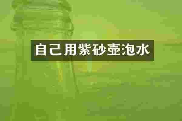 自己用紫砂壶泡水