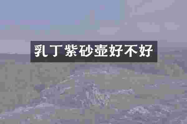 乳丁紫砂壶好不好