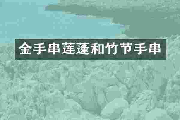 金手串莲蓬和竹节手串