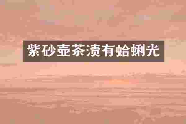 紫砂壶茶渍有蛤蜊光