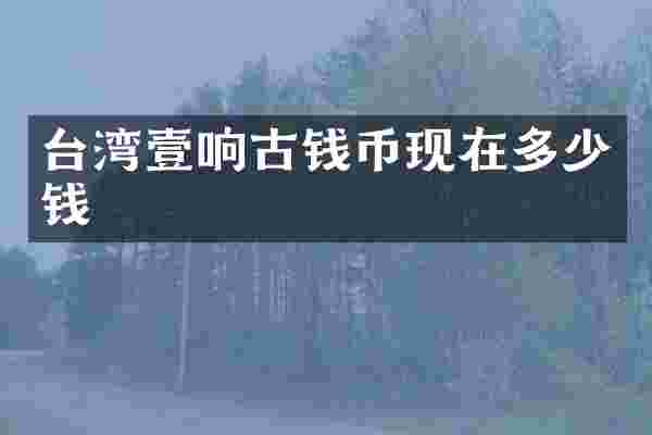台湾壹响古钱币现在多少钱