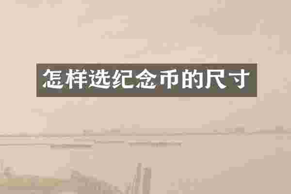 怎样选纪念币的尺寸