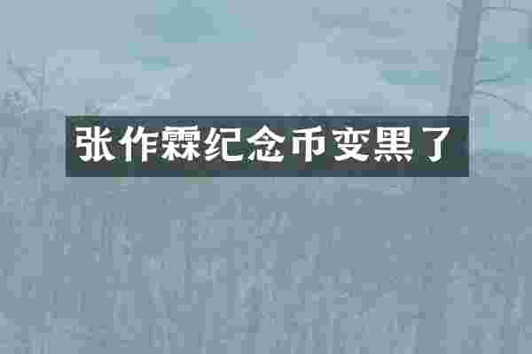 张作霖纪念币变黑了