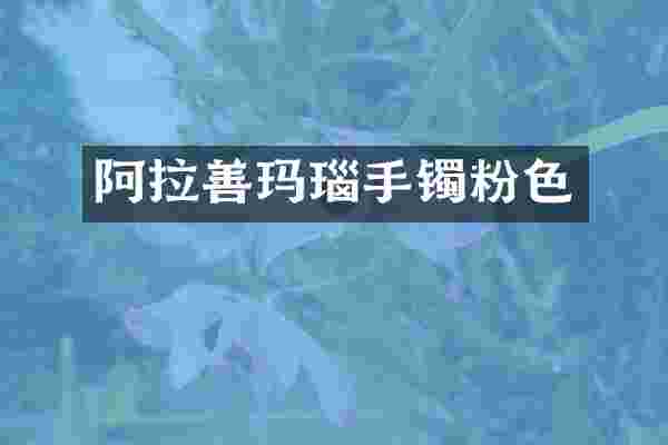 阿拉善玛瑙手镯粉色