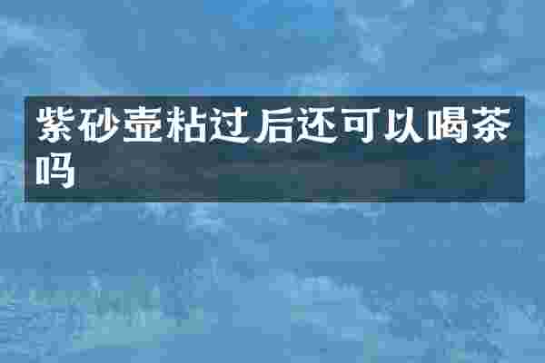 紫砂壶粘过后还可以喝茶吗