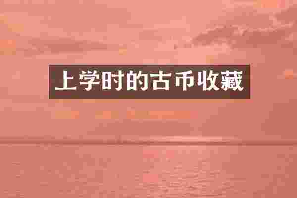 上学时的古币收藏