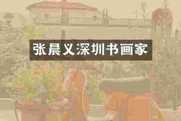 张晨义深圳书画家