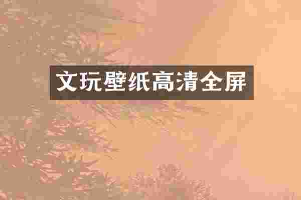 文玩壁纸高清全屏