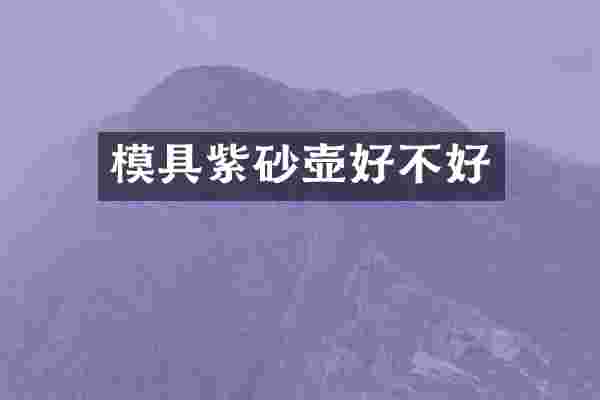 模具紫砂壶好不好