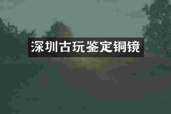 深圳古玩鉴定铜镜