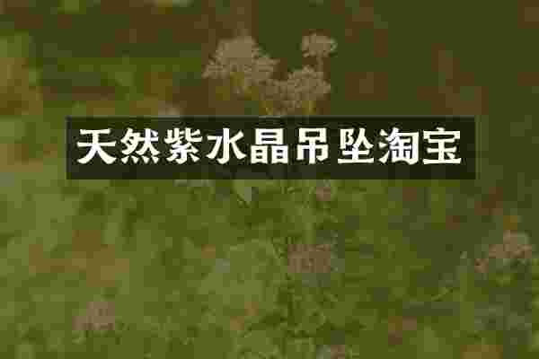 天然紫水晶吊坠淘宝