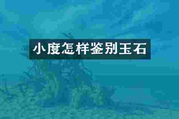 小度怎样鉴别玉石