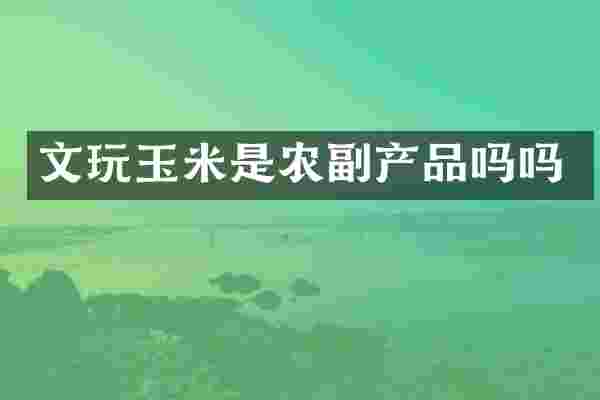 文玩玉米是农副产品吗吗