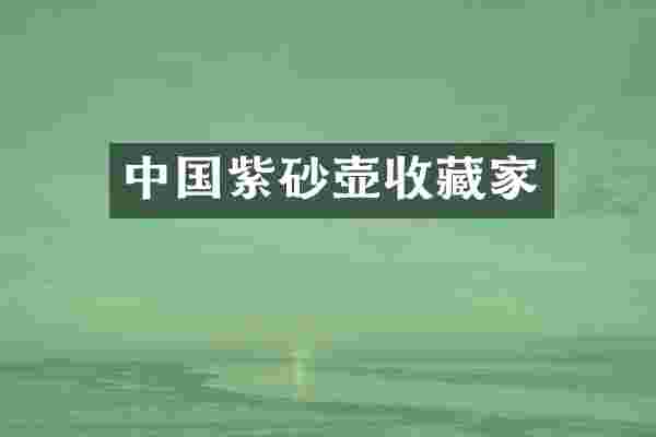 中国紫砂壶收藏家