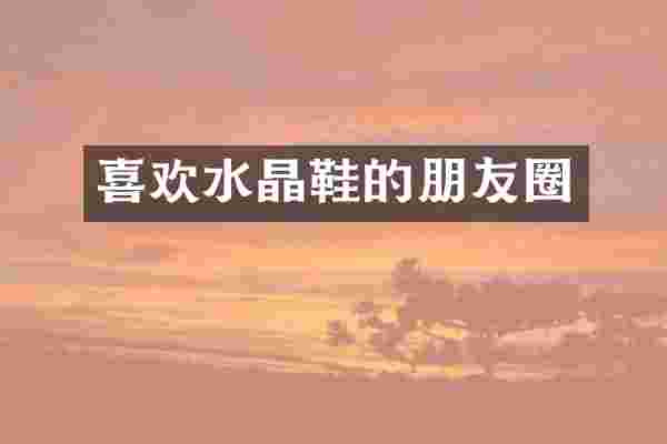 喜欢水晶鞋的朋友圈