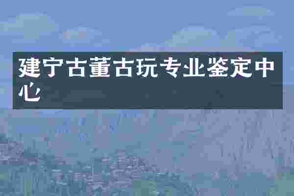 建宁古董古玩专业鉴定中心