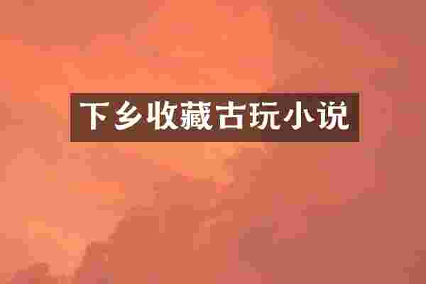 下乡收藏古玩小说
