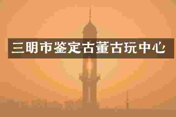 三明市鉴定古董古玩中心