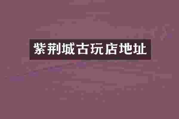 紫荆城古玩店地址