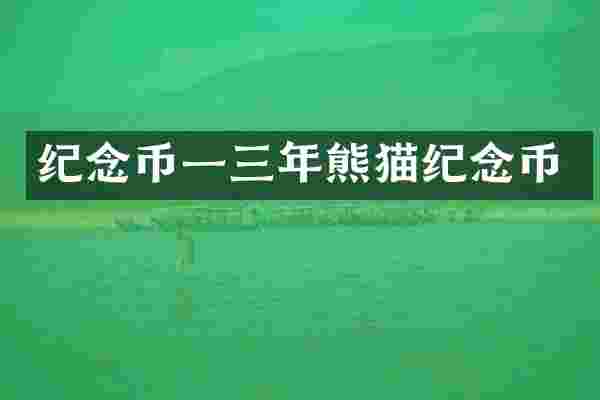 纪念币一三年熊猫纪念币