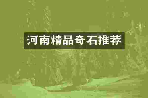 河南精品奇石推荐