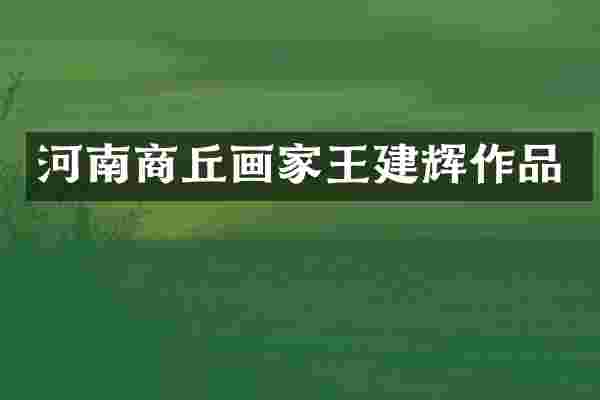 河南商丘画家王建辉作品