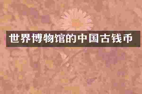 世界博物馆的中国古钱币