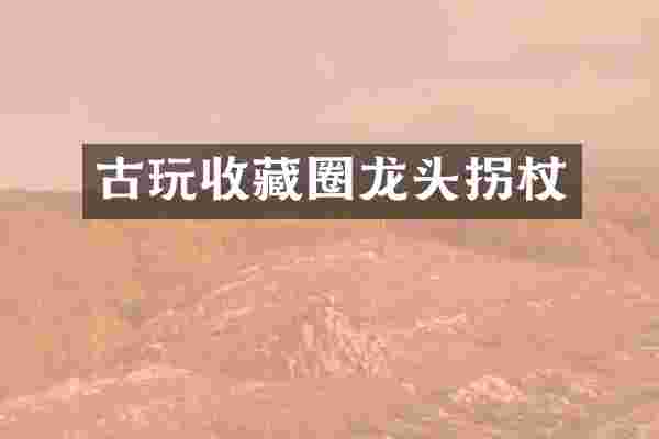 古玩收藏圈龙头拐杖