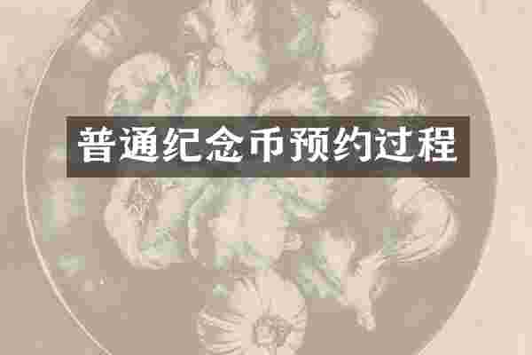 普通纪念币预约过程