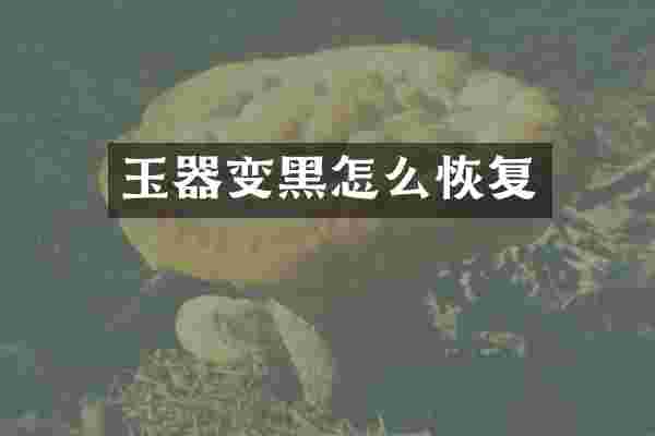 玉器变黑怎么恢复