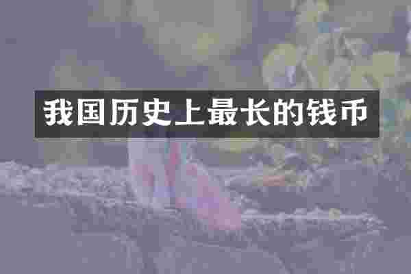 我国历史上最长的钱币