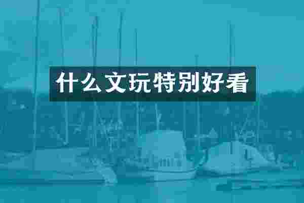 什么文玩特别好看