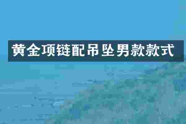 黄金项链配吊坠男款款式