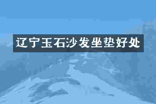 辽宁玉石沙发坐垫好处