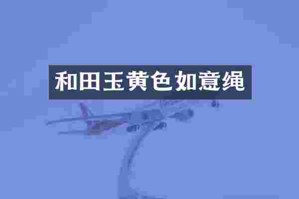 和田玉黄色如意绳