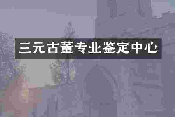 三元古董专业鉴定中心