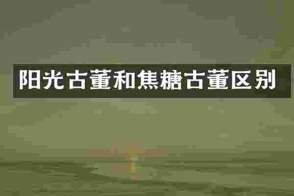 阳光古董和焦糖古董区别